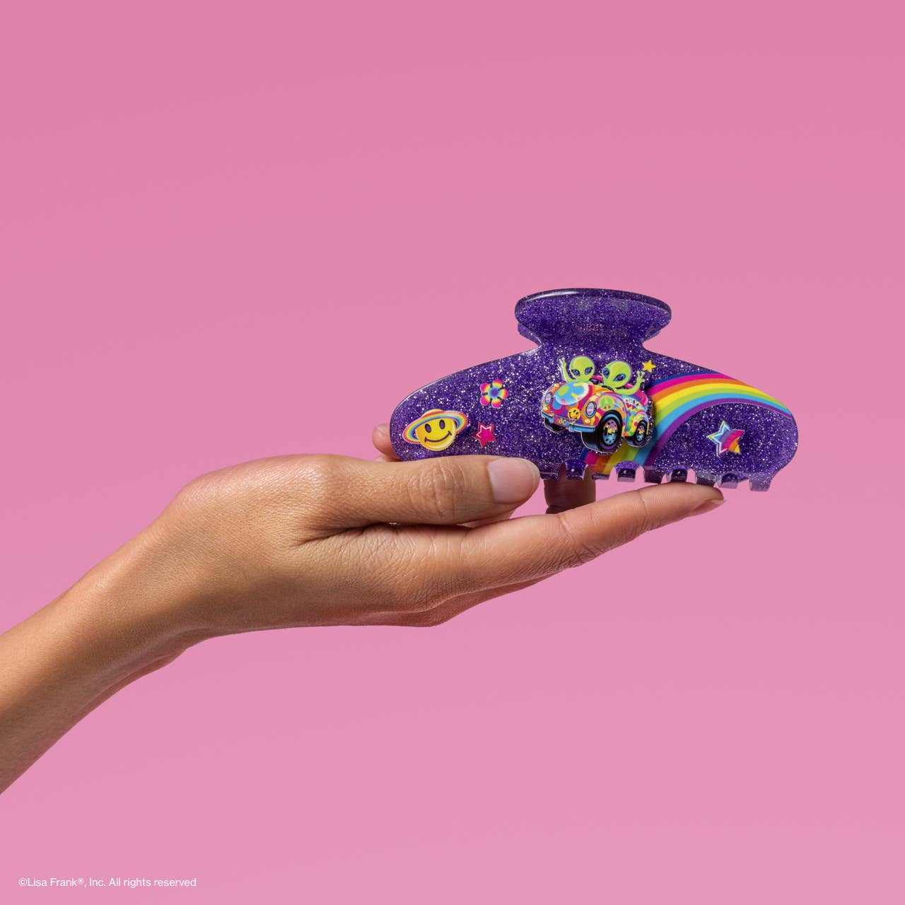 KITSCH - Lisa Frank x Kitsch Glitter Claw Clip in Zoomer™ & Zorbit™