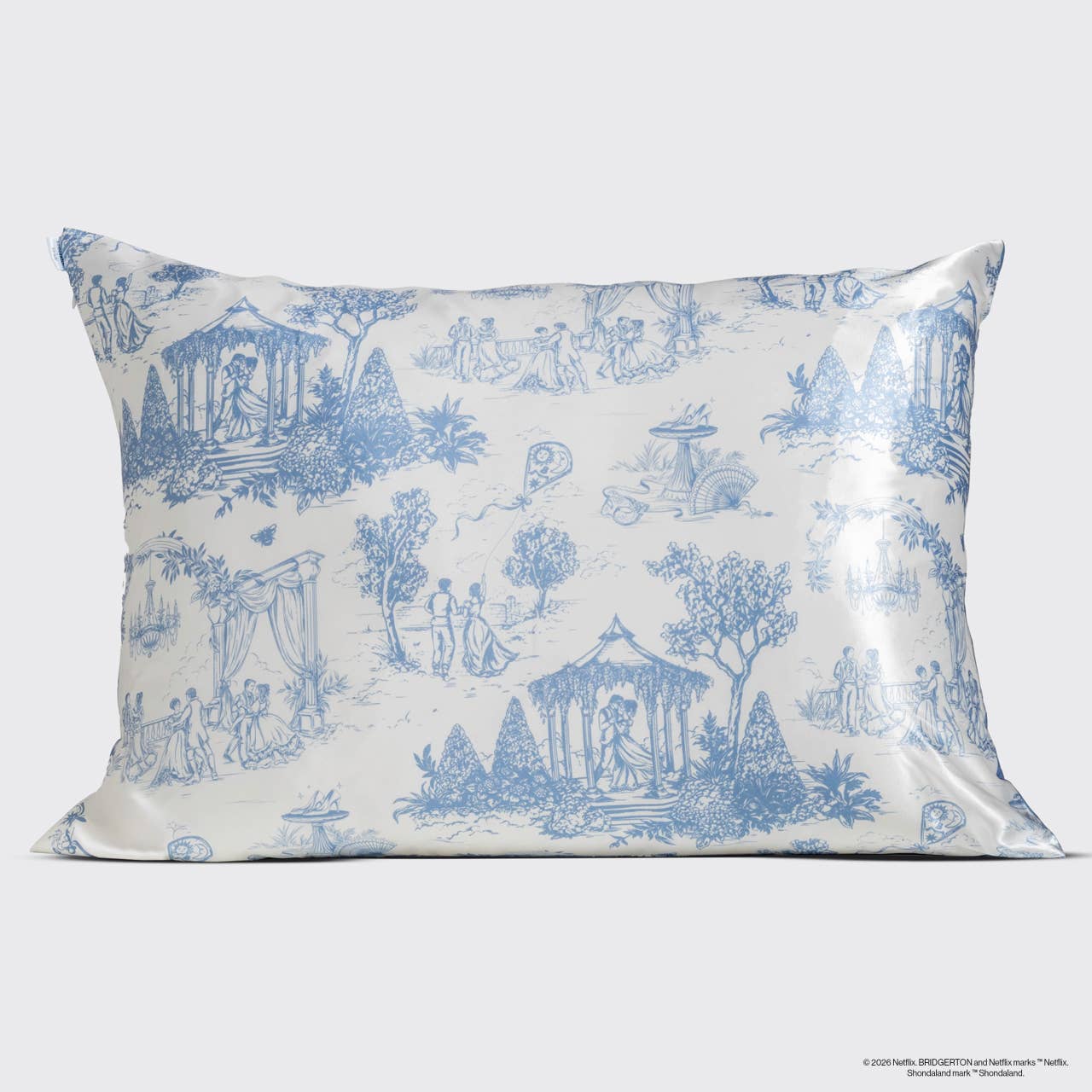 KITSCH - Bridgerton x Kitsch Satin Pillowcase in Garden Toile