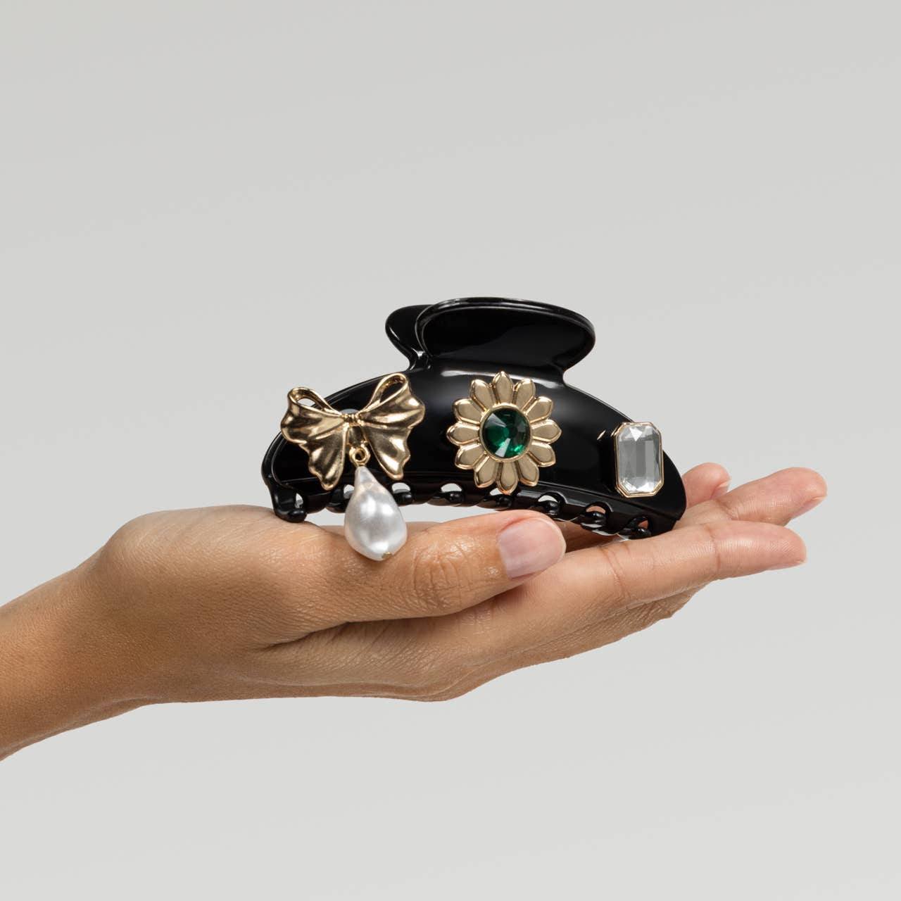 KITSCH - KitschPop™️ Curved Claw Clip 7pc Set Vintage - Black