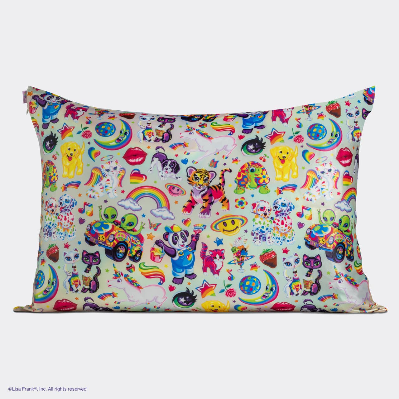 KITSCH - Lisa Frank x Kitsch Standard Satin Pillowcase - The Fantastic World of Lisa Frank