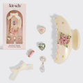 KITSCH - KitschPop™️Curved Claw Clip 7pc Set Vintage- Pearlized Cream