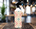 🌵 Southwestern Aztec Glass Spray Bottle | Refillable Cleaning Bottle | Farmhouse Kitchen Decor | Multi-Purpose Spray Bottle | 16 oz