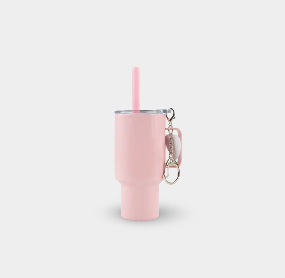 4 oz Mini Travel Tumbler Keychain | Mini Stanley Style Cup | Personalized Mini Tumbler | Tiny Shot Cup | Cute Gift | Backpack Charm