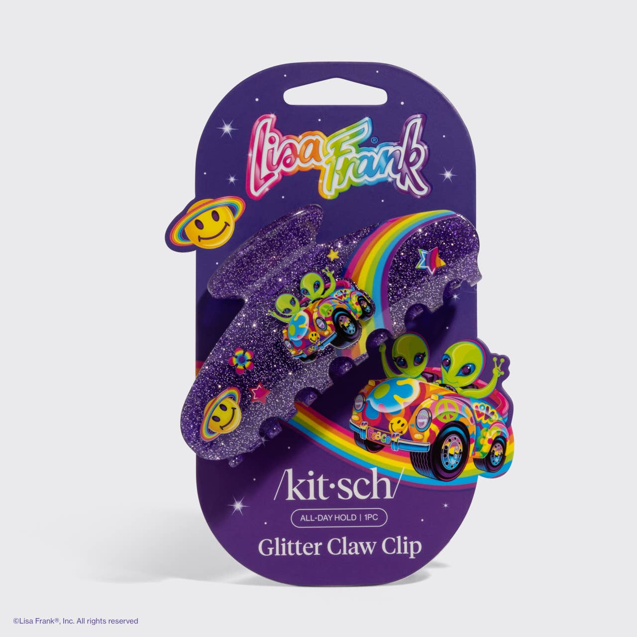 KITSCH - Lisa Frank x Kitsch Glitter Claw Clip in Zoomer™ & Zorbit™