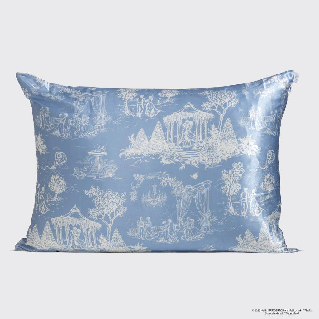 KITSCH - Bridgerton x Kitsch Satin Pillowcase in Garden Toile