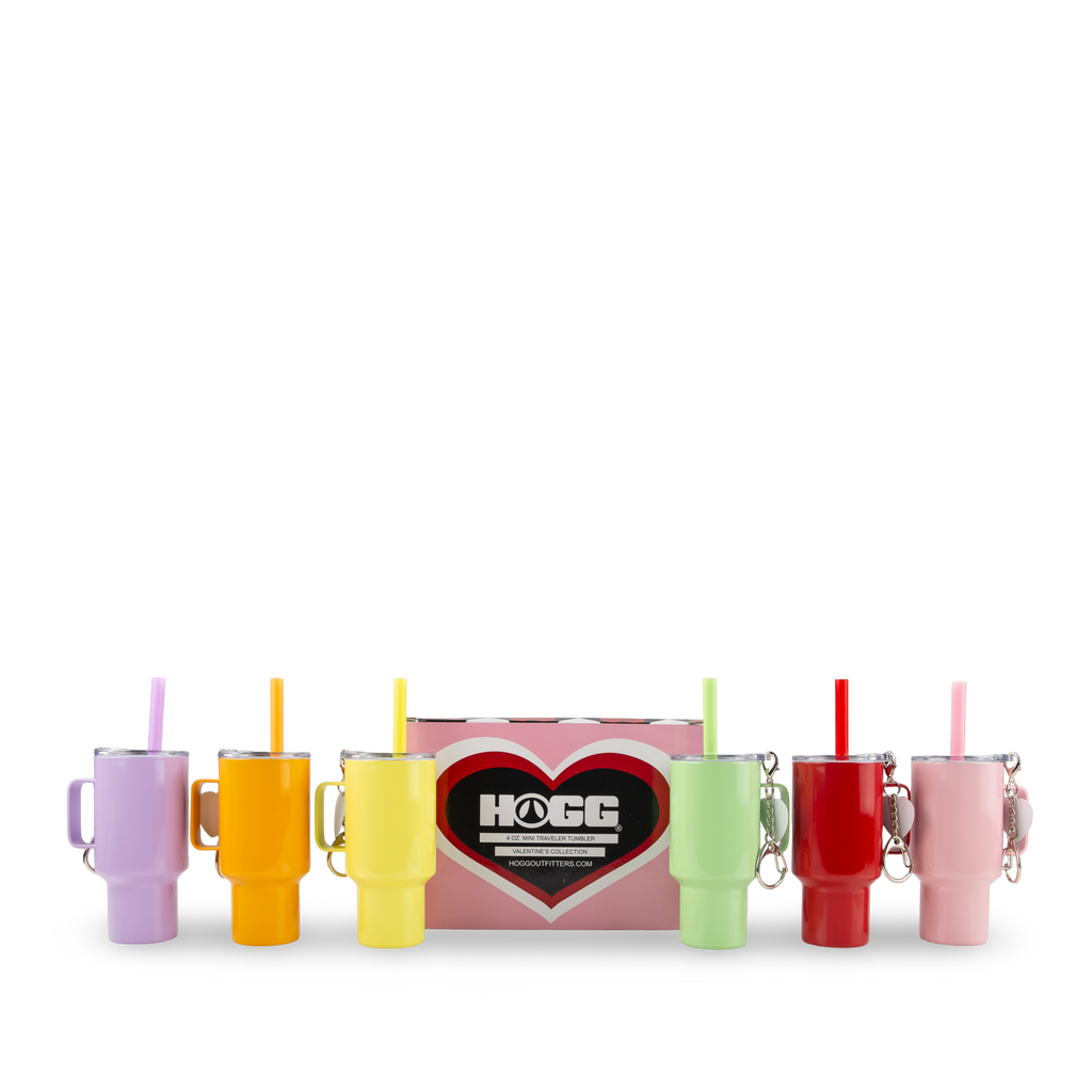Hogg Outfitters - 4oz SUBLIMATION MINI TRAVELER (6 Pack) - VALENTINE'S DAY