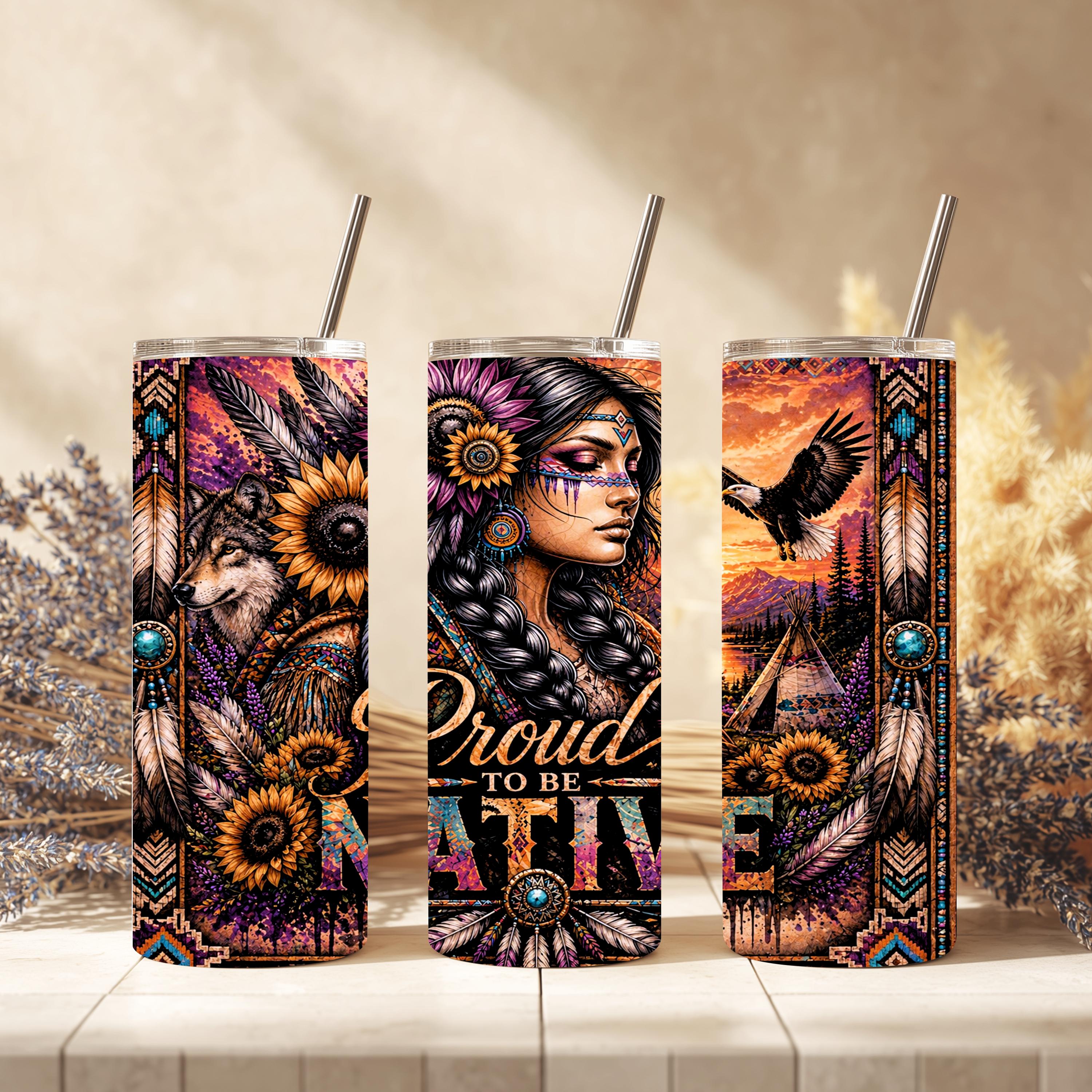 Native American pride Stainless Steel Tumbler