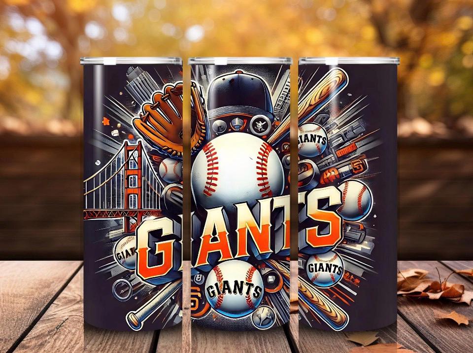 Stainless Steel Giants Baseball Tumbler
