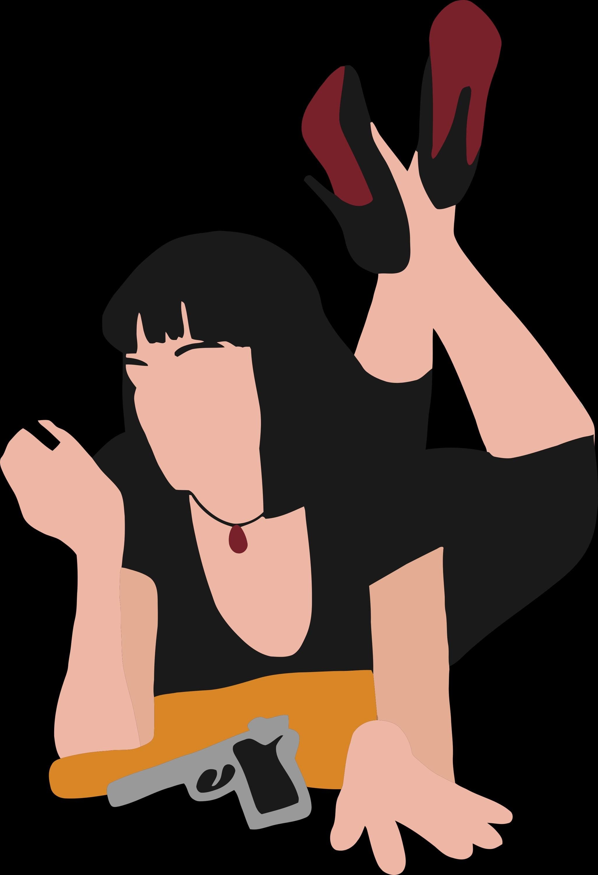 Pulp Fiction Mia Wallace Sticker