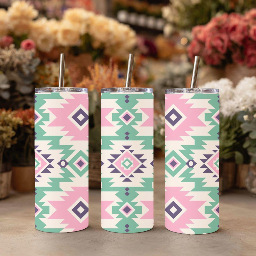 Pastel Southwestern Coffee Mug | Pink Aztec Mug | Boho Western Coffee Cup | Cowgirl Gift