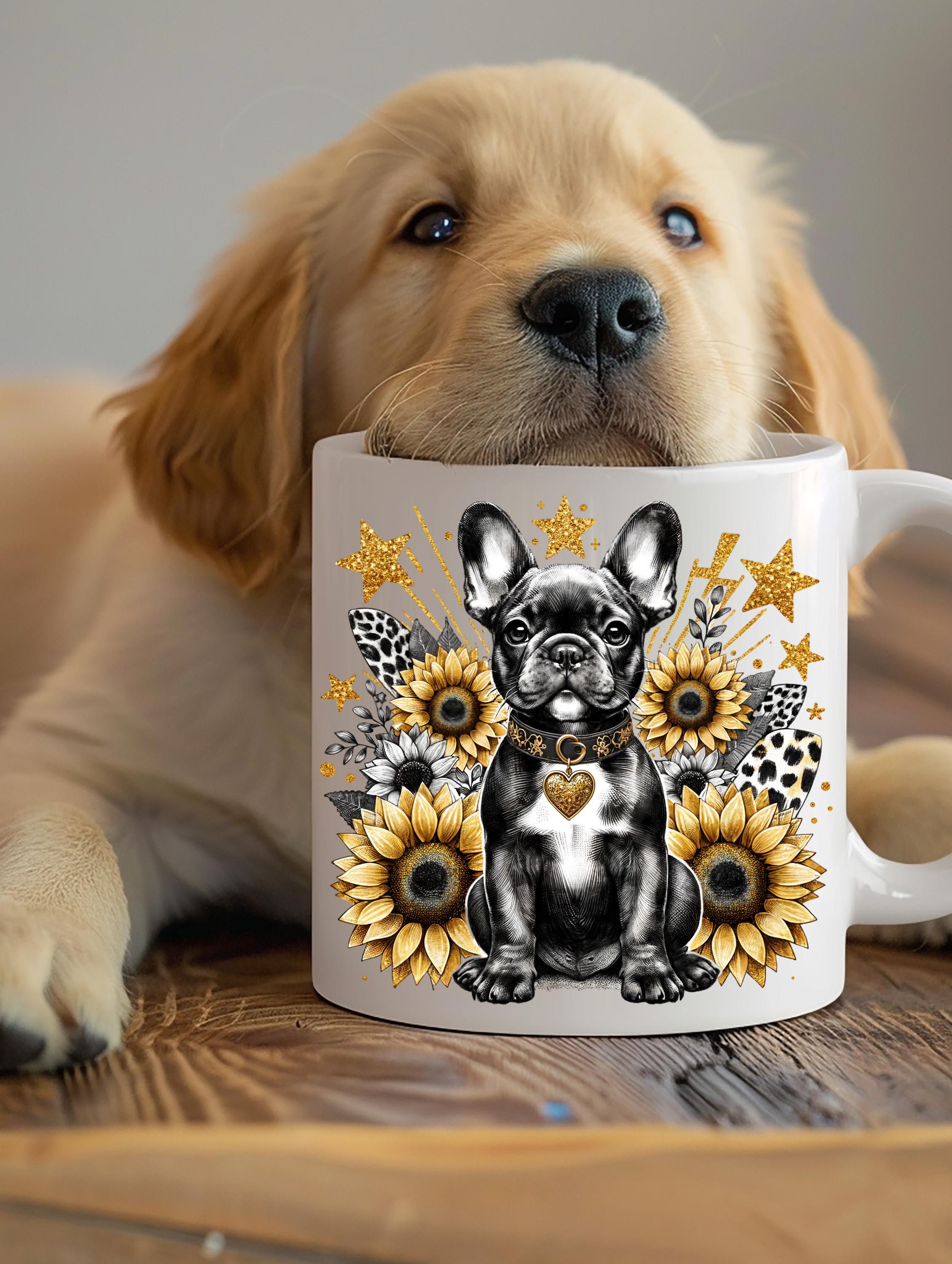 French Bulldog Sunflower Tumbler – Etsy Description