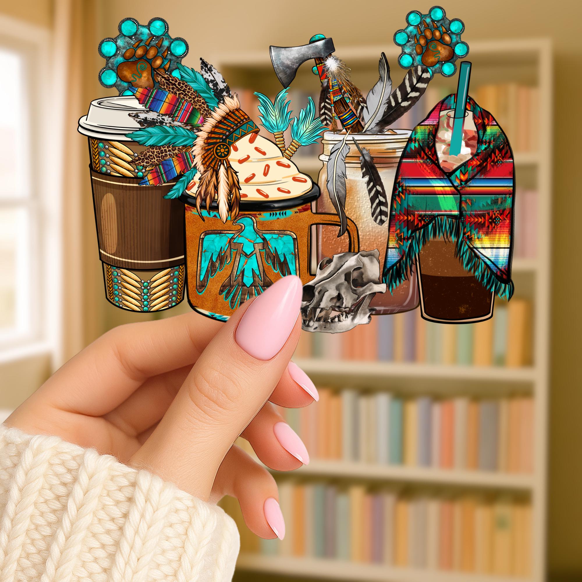 Waterproof Native American Vibes Sticker