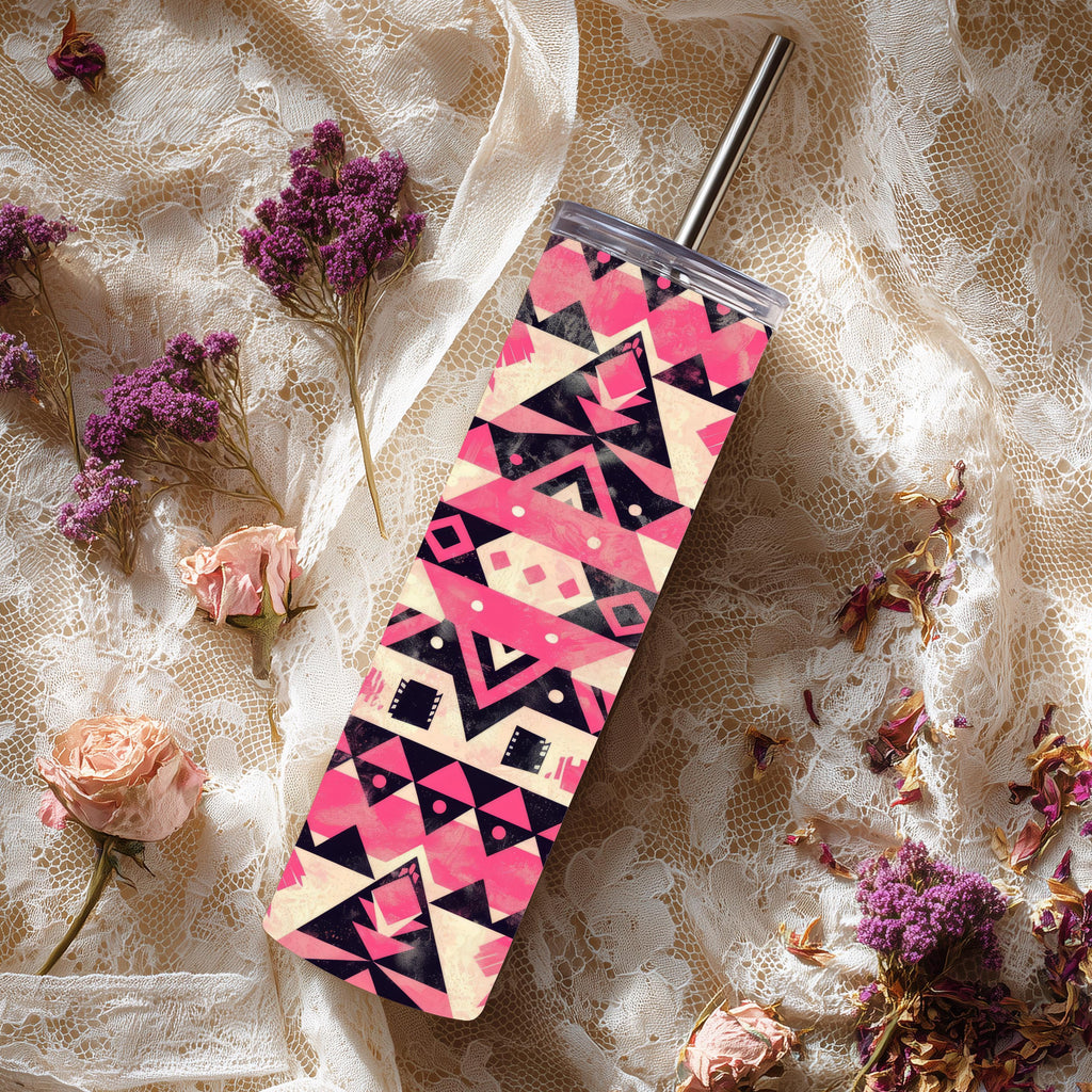 Pink Aztec Southwestern 20 oz Skinny Tumbler