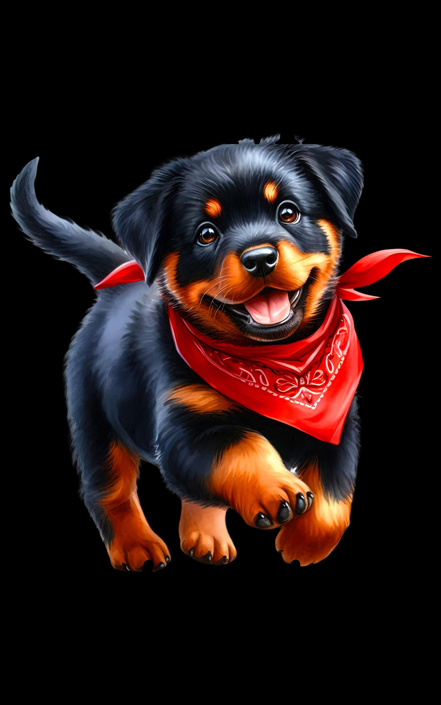 A House Is Not a Home Without a Rottweiler Waffle Tea Towel – Rottweiler Lover Kitchen Towel