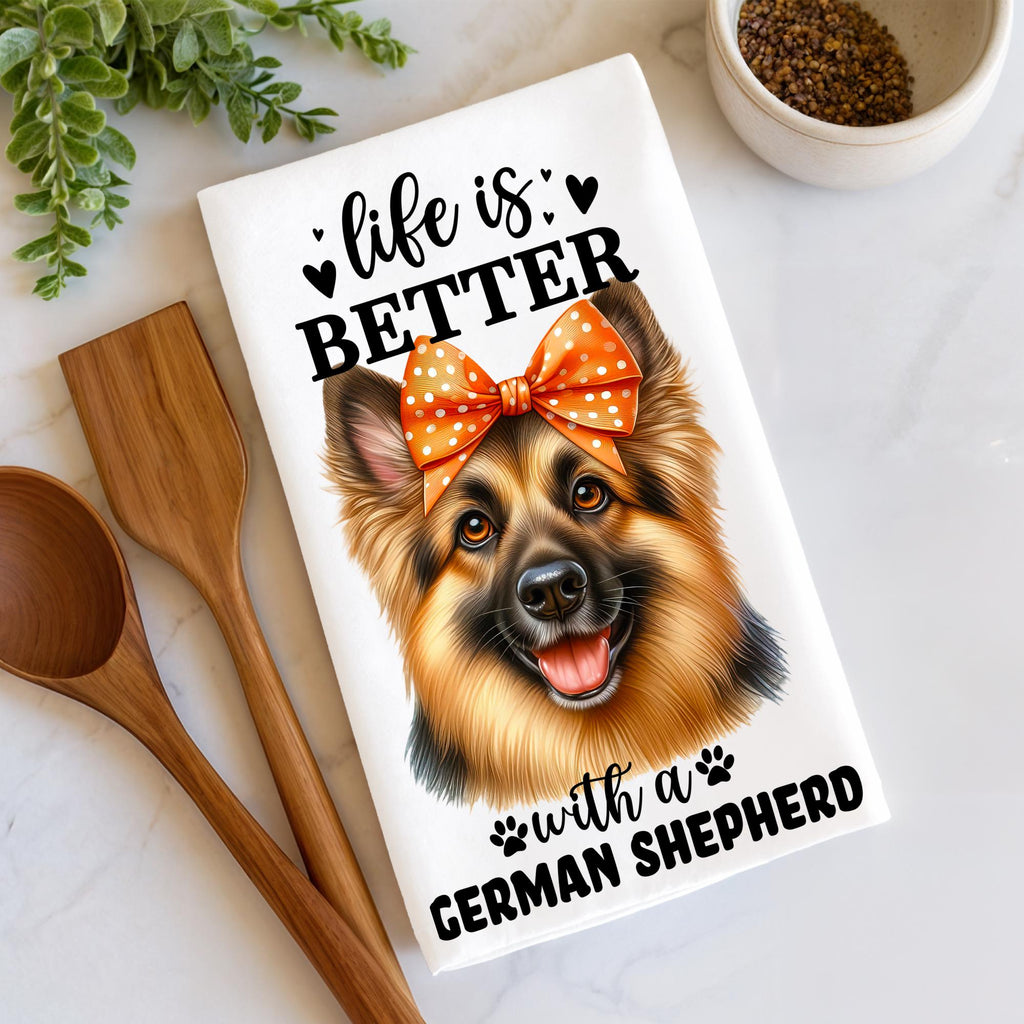 Obsessive German Shepherd Disorder Tea Towel
