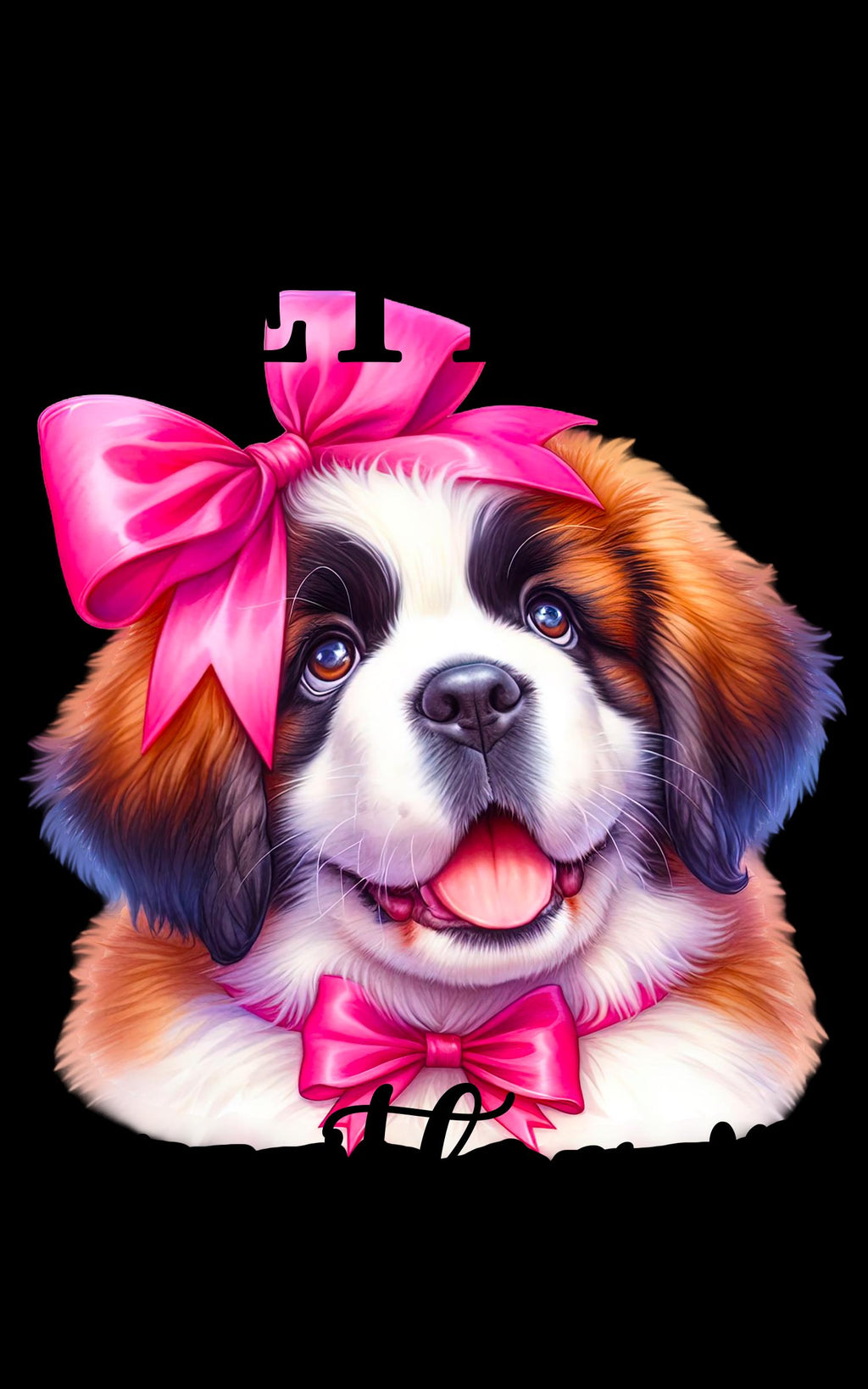 Life is Better with a Saint Bernard Kitchen Towel