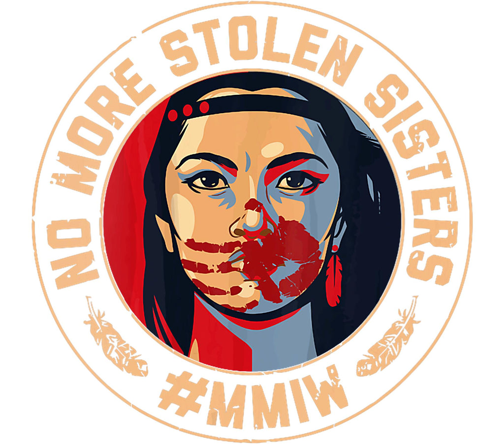 No More Stolen Sisters Waterproof Vinyl Sticker | 4.5" MMIW Awareness Decal | Black or Yellow | Indigenous Advocacy Sticker