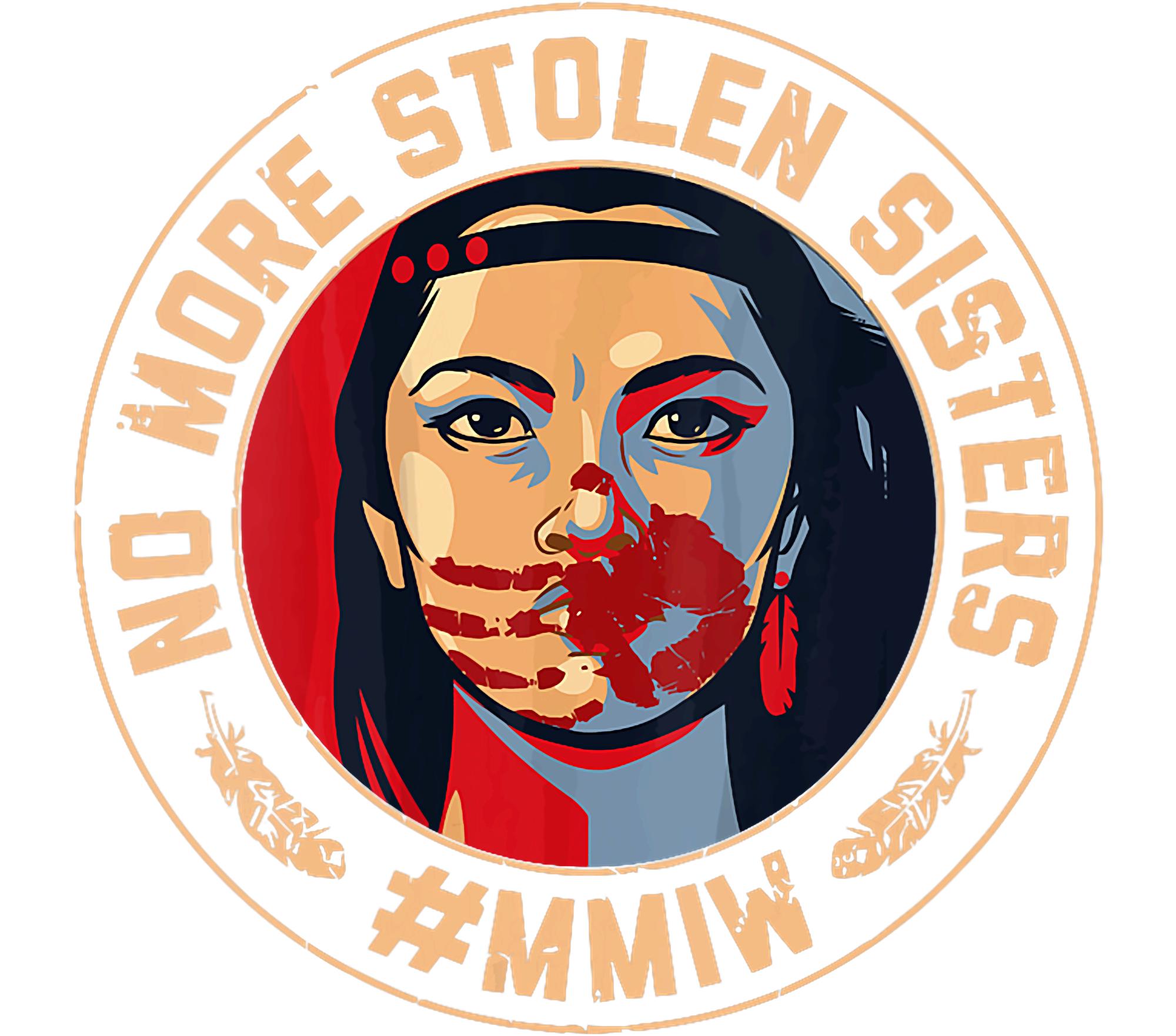 No More Stolen Sisters Waterproof Vinyl Sticker | 4.5" MMIW Awareness Decal | Black or Yellow | Indigenous Advocacy Sticker