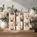 French Bulldog Skinny Tumbler Frenchie Lover Gift Dog Mom Travel Mug Cute Frenchie Cup