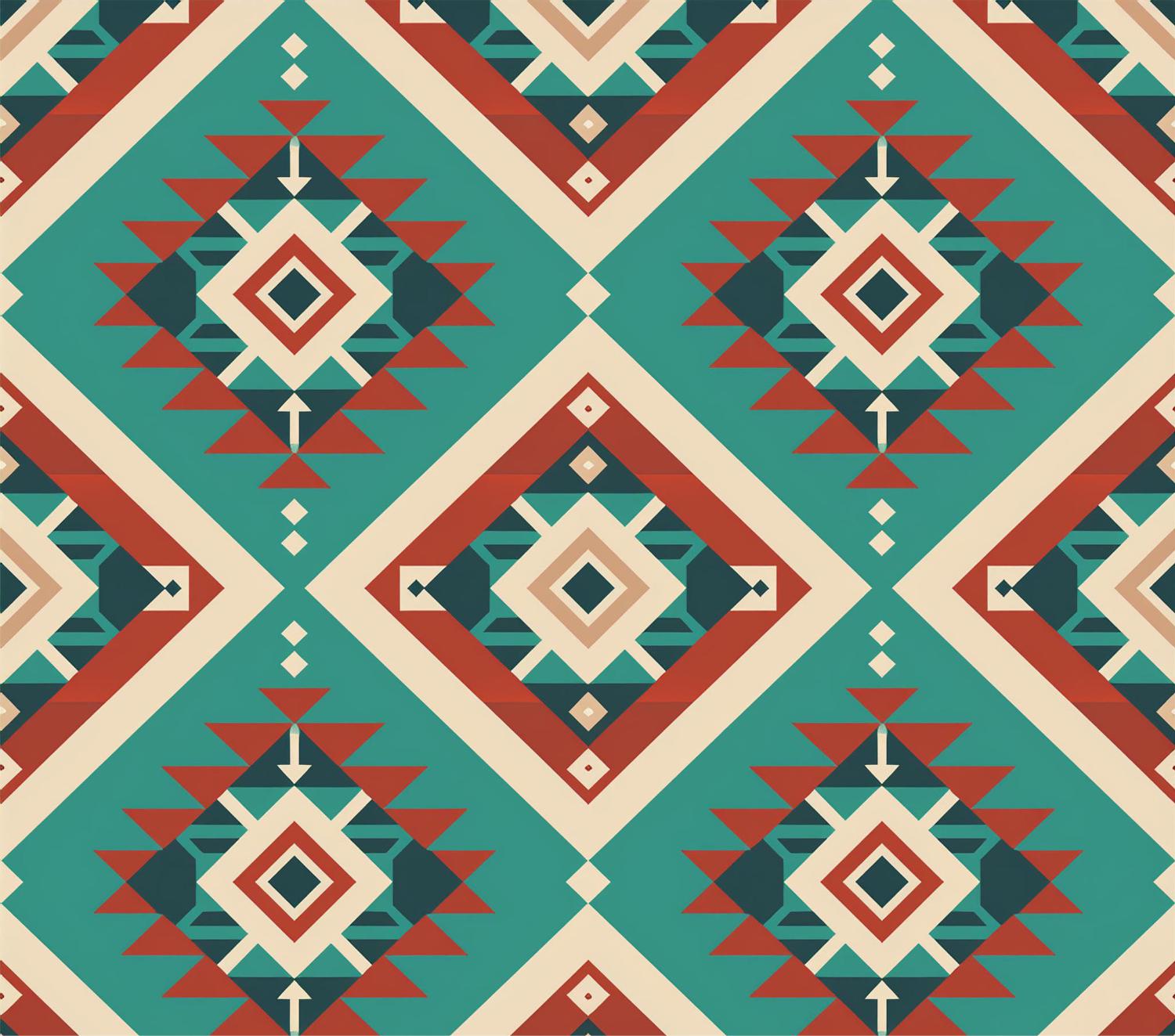 Southwestern Aztec Skinny Tumbler | Western Boho Tumbler | Native Inspired Drinkware | Turquoise Geometric Cup