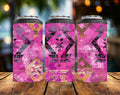 Fuchsia Aztec 4-in-1 Can Cooler | Converts to a 14 oz Tumbler | Western Southwestern Drink Insulator | Handmade Gift