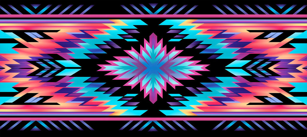 Neon Southwestern Aztec 15 oz Coffee Mug