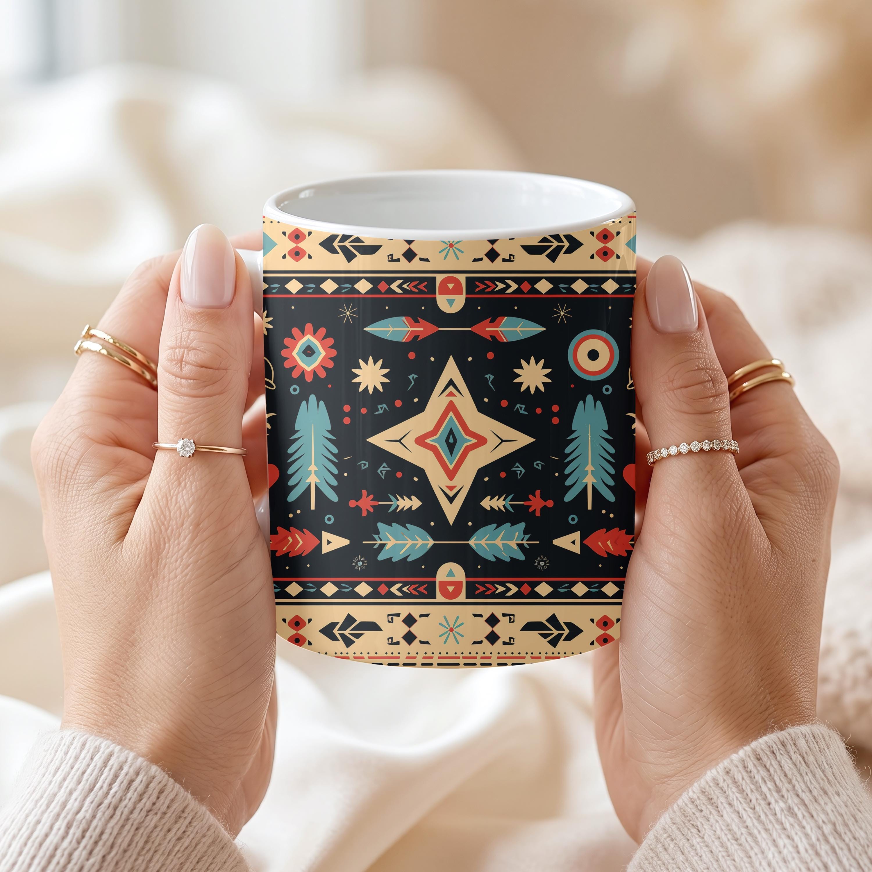 Southwestern Tribal Arrow Coffee Mug | 11 oz or 15 oz