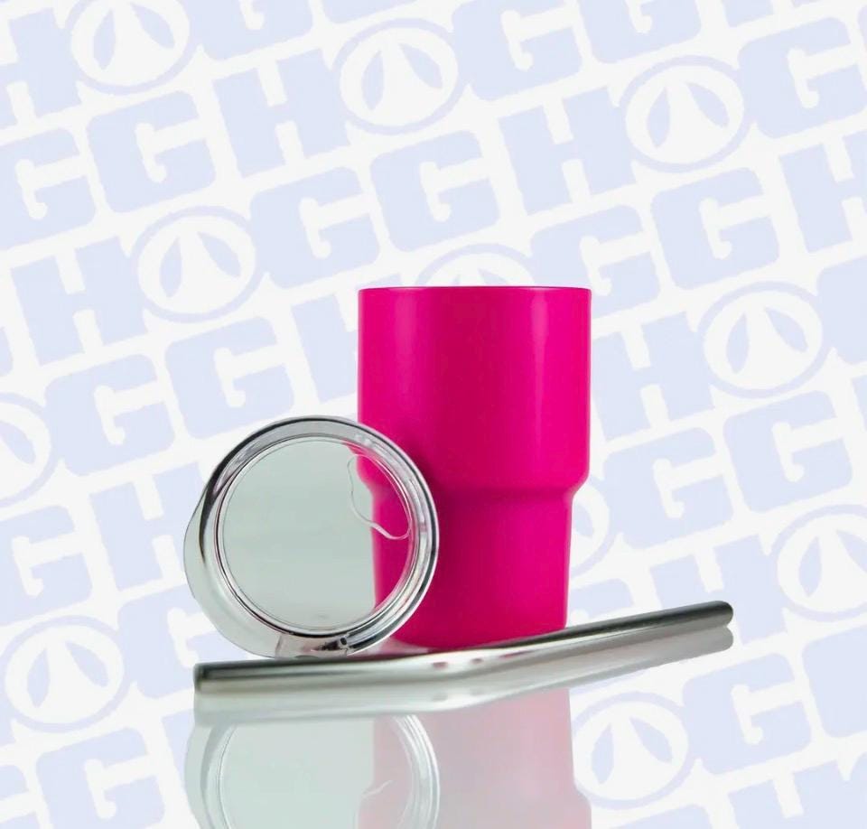 4 oz Mini Travel Tumblers | Custom or Ready to Ship | Hot Pink, Pink Leopard & Snow Globe Mini Cups | Cute Mini Tumbler | Party Favor Gift