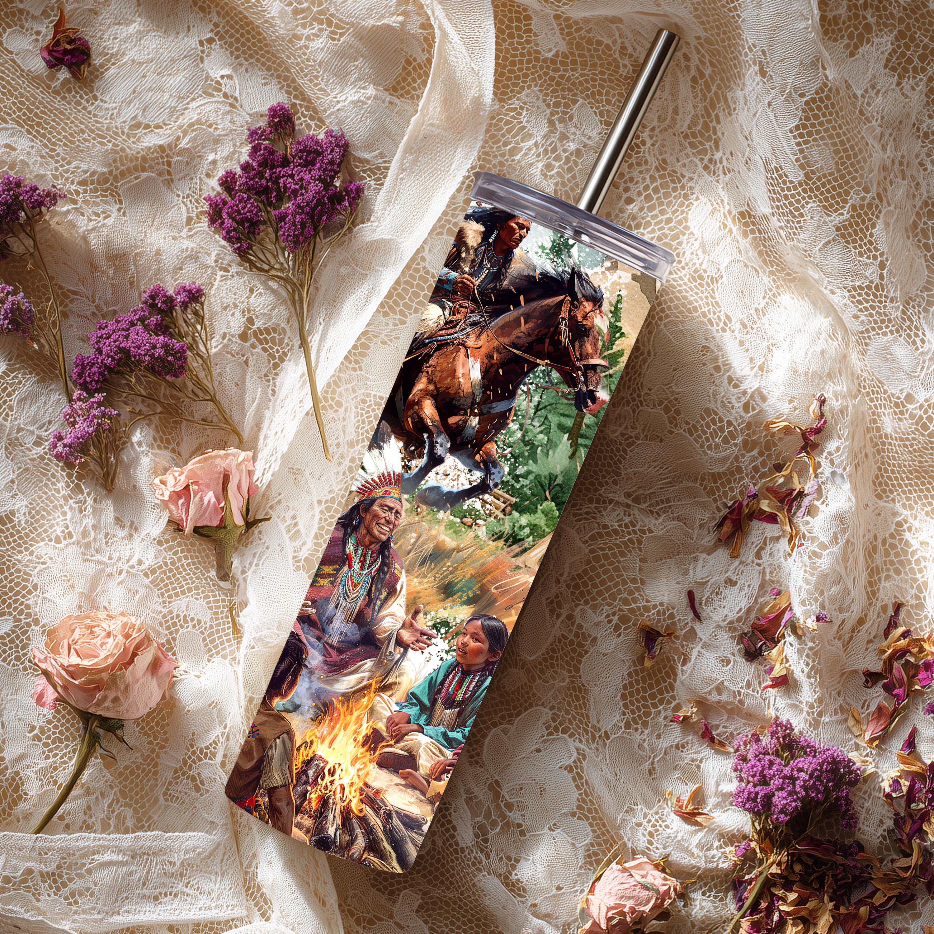 Native American Heritage 20 oz Skinny Tumbler