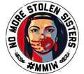 No More Stolen Sisters Waterproof Vinyl Sticker | 4.5" MMIW Awareness Decal | Black or Yellow | Indigenous Advocacy Sticker