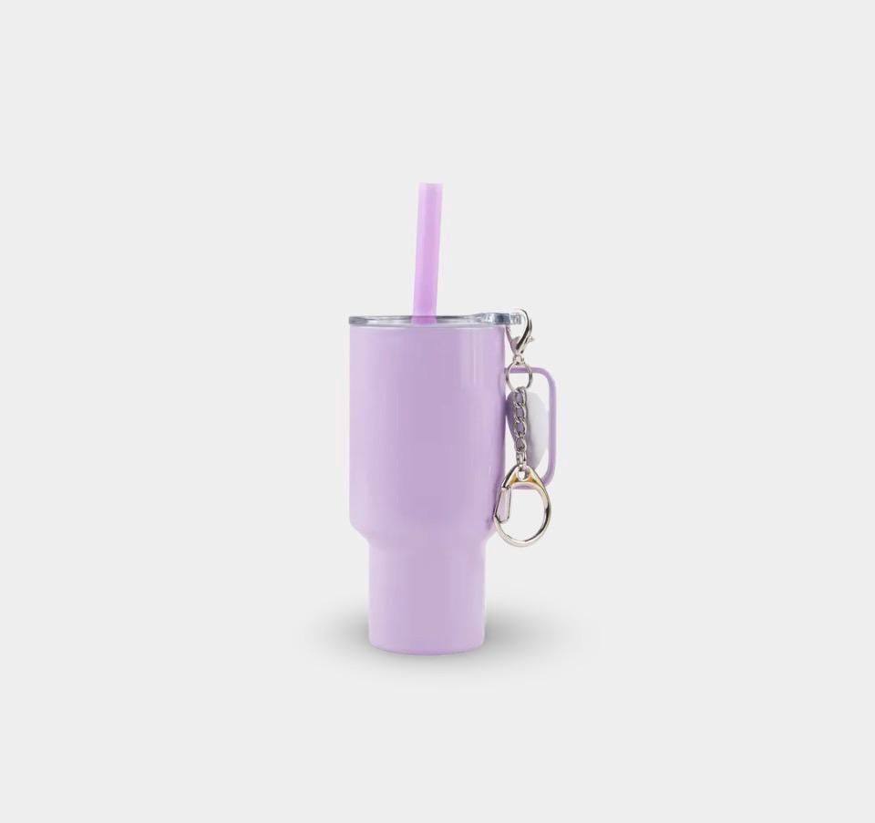 4 oz Mini Travel Tumbler Keychain | Mini Stanley Style Cup | Personalized Mini Tumbler | Tiny Shot Cup | Cute Gift | Backpack Charm
