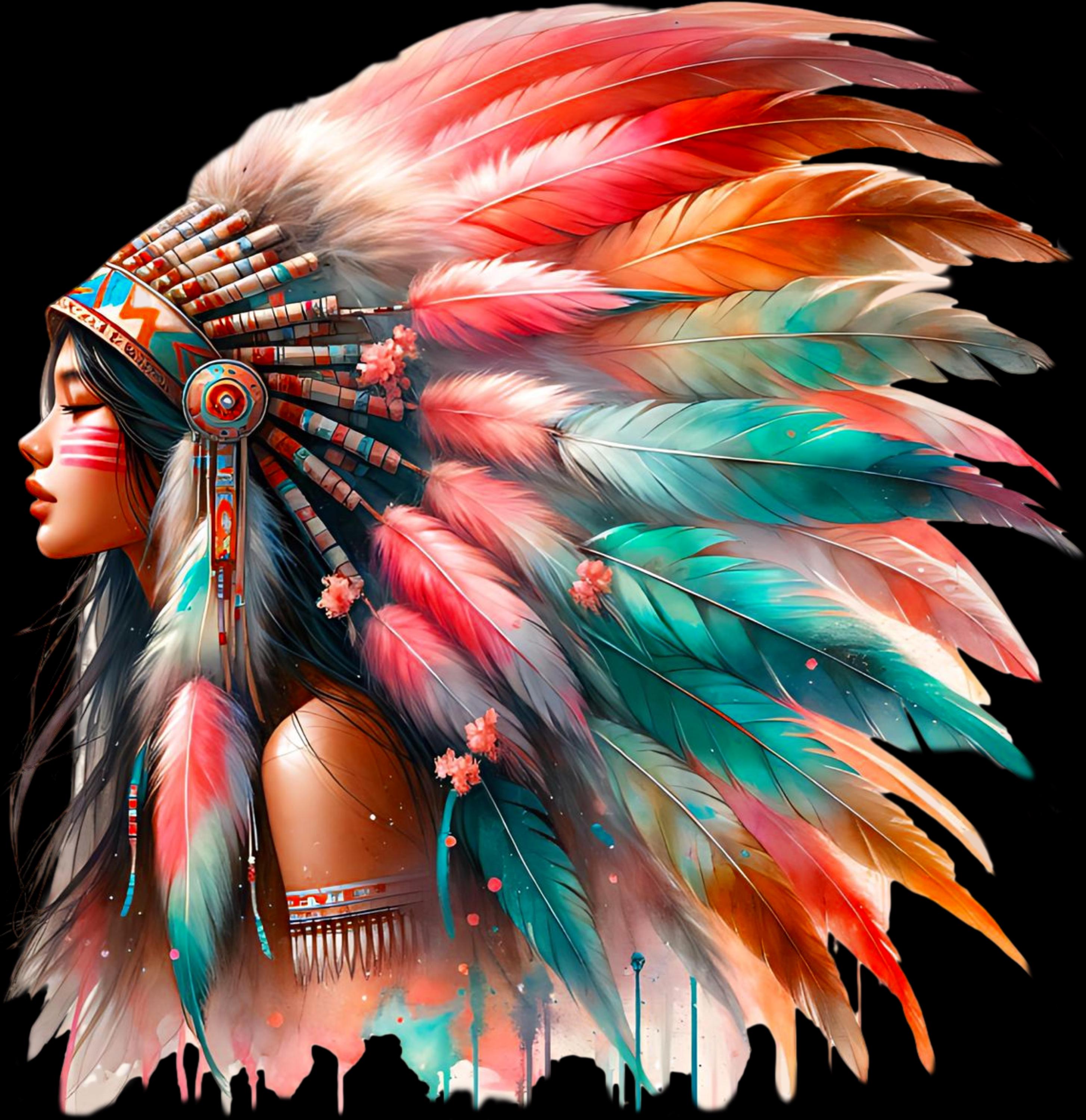 Native American Feather Magnet | Boho Native Art Magnet